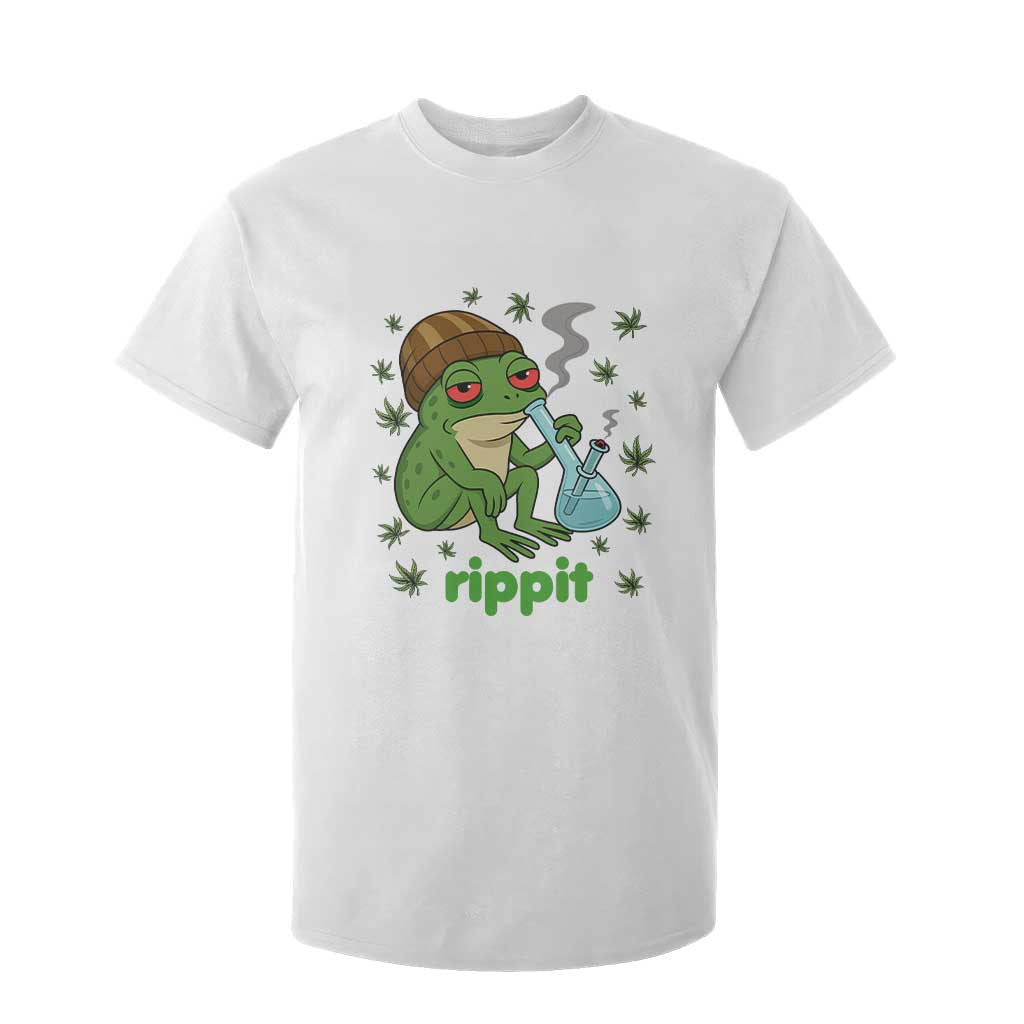 Rippit Frog T Shirt For Kid Funny 420 Stoner Weed Humor TS14 White Print Your Wear