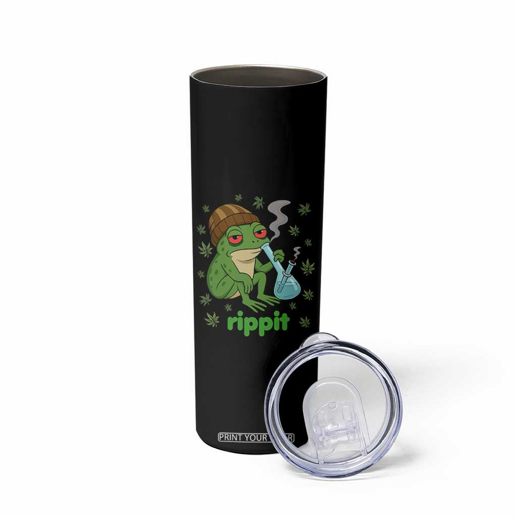 Rippit Frog Skinny Tumbler Funny 420 Stoner Weed Humor TS14 Print Your Wear