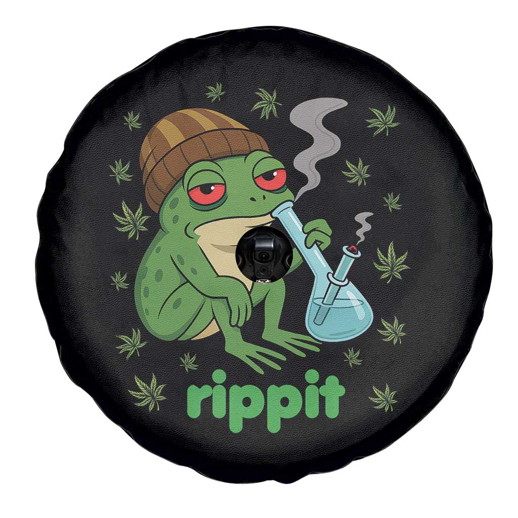 Rippit Frog Spare Tire Cover Funny 420 Stoner Weed Humor TS14 Print Your Wear