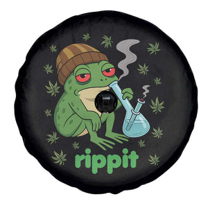 Rippit Frog Spare Tire Cover Funny 420 Stoner Weed Humor TS14 Print Your Wear