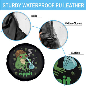 Rippit Frog Spare Tire Cover Funny 420 Stoner Weed Humor TS14 Print Your Wear