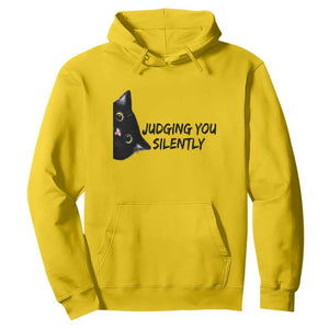 Judging You Silently Black Cat Hoodie Funny Sarcastic Kitten Pet Lovers TS14 Daisy Print Your Wear