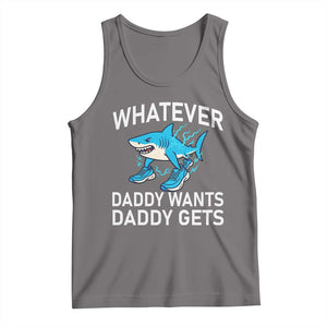 Funny Tralalero Tralala Meme Tank Top Whatever Daddy Wants Daddy Gets TS14 Deep Heather Print Your Wear