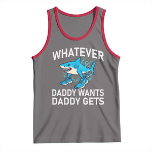 Funny Tralalero Tralala Meme Tank Top Whatever Daddy Wants Daddy Gets TS14 Deep Heather Red Print Your Wear