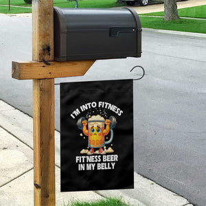 Funny Beer Lover Garden Flag I Am Into Fitness Beer in My Belly TS14 Print Your Wear