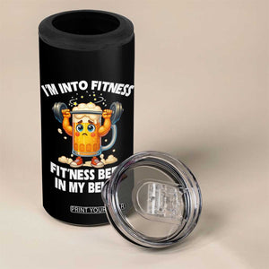 Funny Beer Lover 4 in 1 Can Cooler Tumbler I Am Into Fitness Beer in My Belly TS14 Print Your Wear
