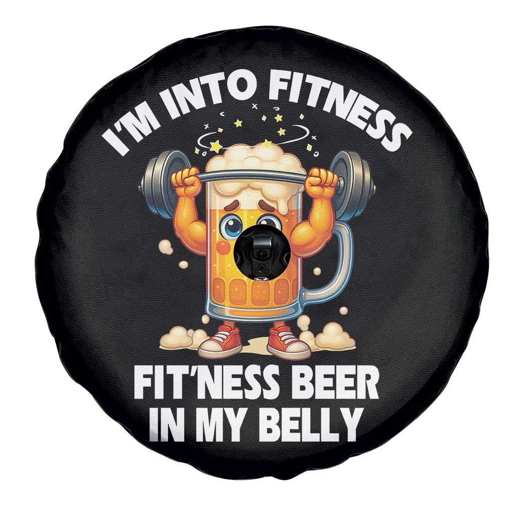 Funny Beer Lover Spare Tire Cover I Am Into Fitness Beer in My Belly TS14 Print Your Wear