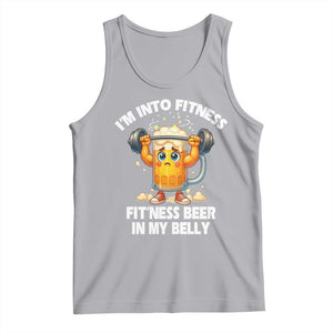 Funny Beer Lover Tank Top I Am Into Fitness Beer in My Belly TS14 Athletic Heather Print Your Wear