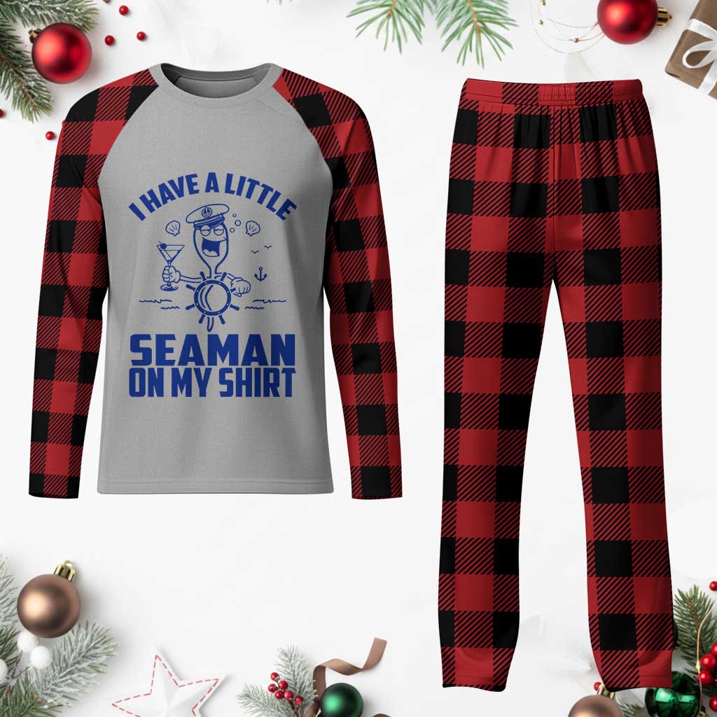I Have Seaman On My Shirt Plaid Pajama Set Funny Sarcastic Adult Humor TS14 Buffalo Plaid Print Your Wear