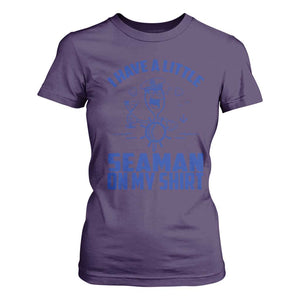 I Have Seaman On My Shirt T Shirt For Women Funny Sarcastic Adult Humor TS14 Purple Print Your Wear