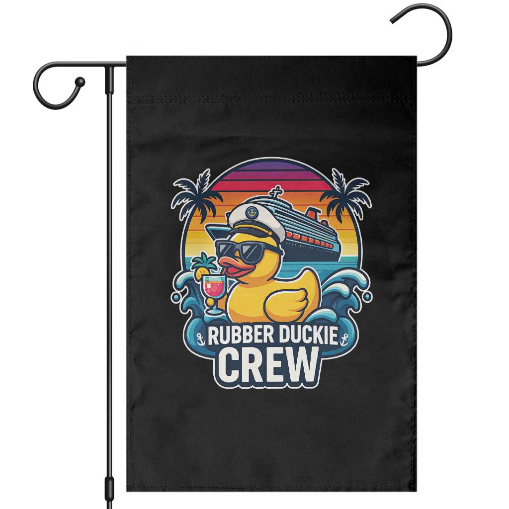 Funny Rubber Duckie Cruise Garden Flag TS14 Black Print Your Wear