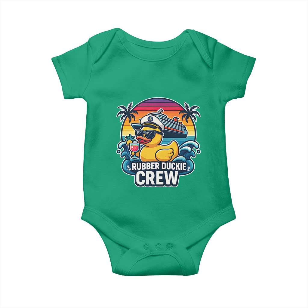 Funny Rubber Duckie Cruise Baby Onesie TS14 Irish Green Print Your Wear