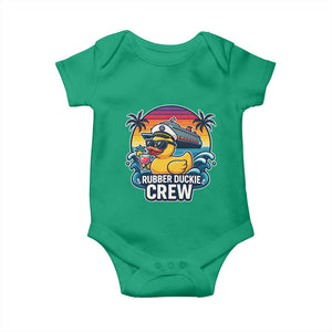Funny Rubber Duckie Cruise Baby Onesie TS14 Irish Green Print Your Wear