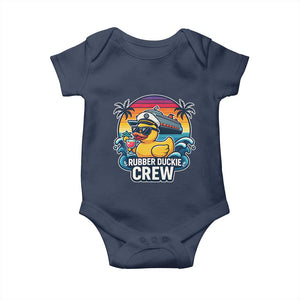 Funny Rubber Duckie Cruise Baby Onesie TS14 Navy Print Your Wear