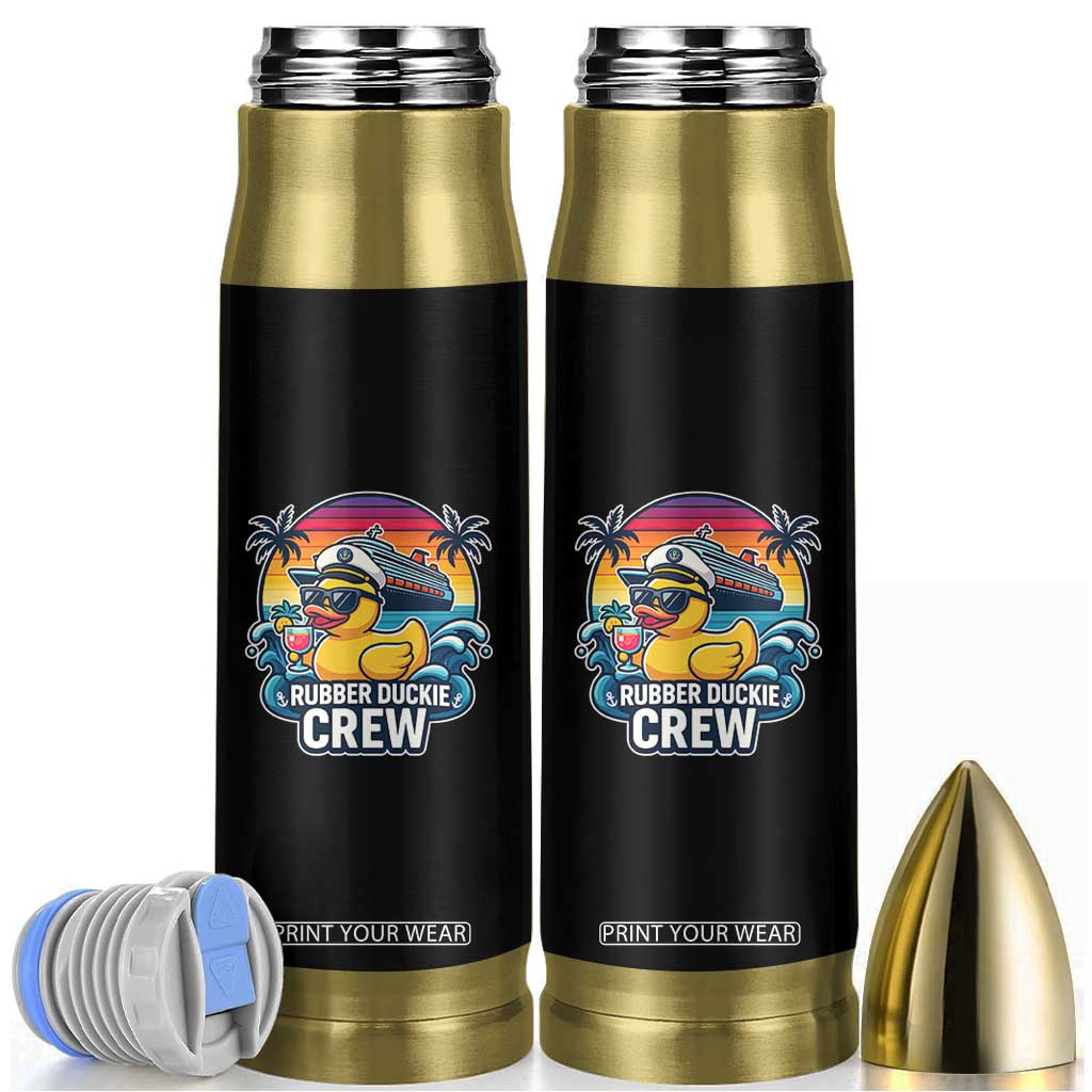 Funny Rubber Duckie Cruise Bullet Tumbler TS14 Black Print Your Wear