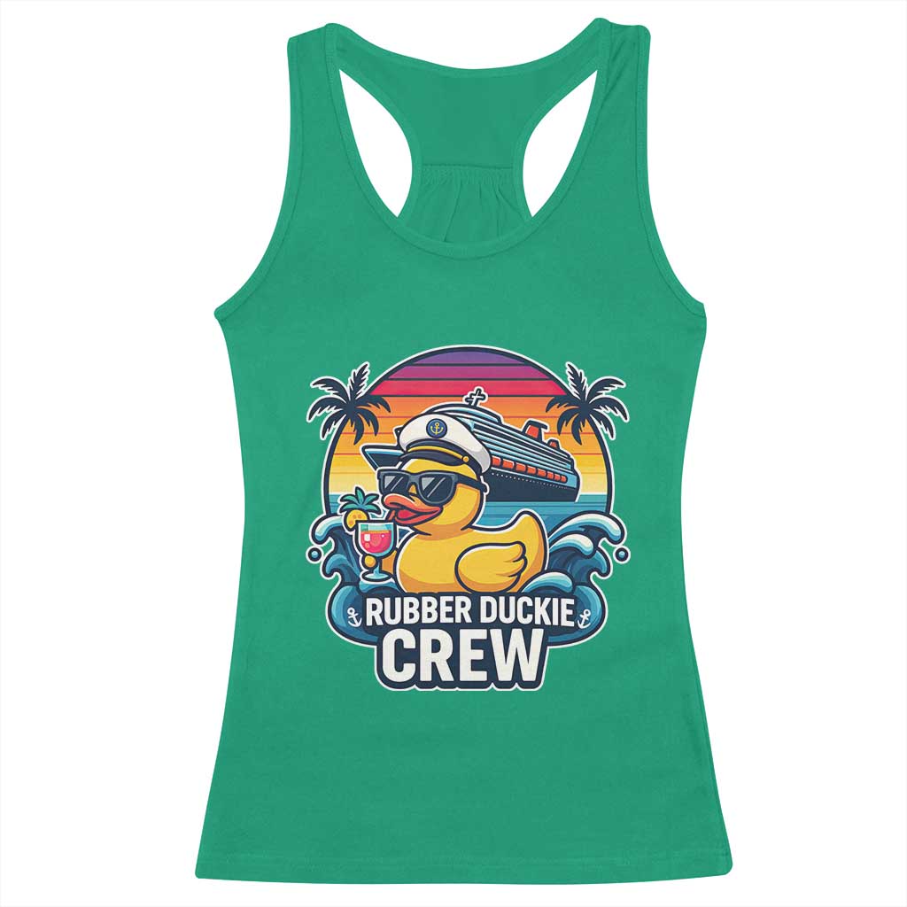 Funny Rubber Duckie Cruise Racerback Tank Top TS14 Irish Green Print Your Wear