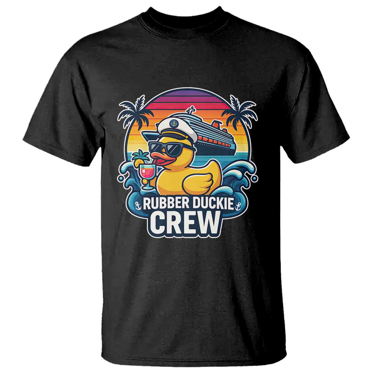 Funny Rubber Duckie Cruise T Shirt TS14 Black Print Your Wear