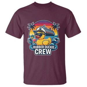 Funny Rubber Duckie Cruise T Shirt TS14 Maroon Print Your Wear