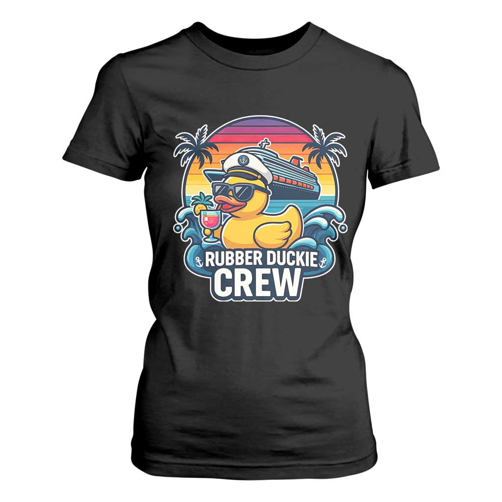 Funny Rubber Duckie Cruise T Shirt For Women TS14 Black Print Your Wear
