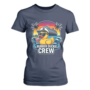 Funny Rubber Duckie Cruise T Shirt For Women TS14 Navy Print Your Wear
