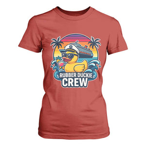 Funny Rubber Duckie Cruise T Shirt For Women TS14 Red Print Your Wear