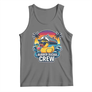 Funny Rubber Duckie Cruise Tank Top TS14 Black Heather Print Your Wear
