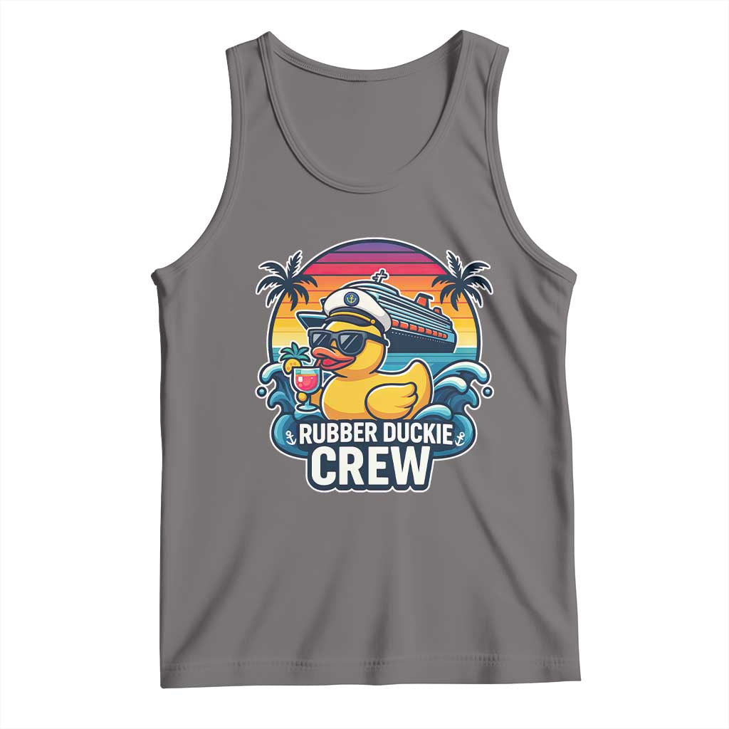 Funny Rubber Duckie Cruise Tank Top TS14 Deep Heather Print Your Wear