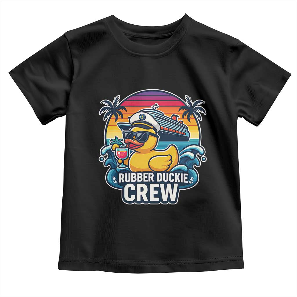 Funny Rubber Duckie Cruise Toddler T Shirt TS14 Black Print Your Wear