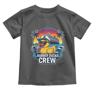 Funny Rubber Duckie Cruise Toddler T Shirt TS14 Dark Heather Print Your Wear