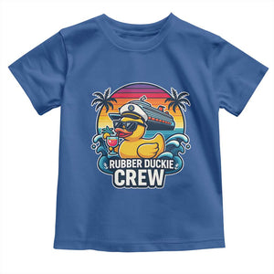 Funny Rubber Duckie Cruise Toddler T Shirt TS14 Royal Blue Print Your Wear