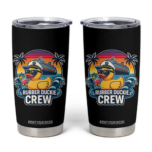 Funny Rubber Duckie Cruise Tumbler Cup TS14 Black Print Your Wear