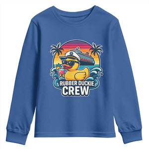 Funny Rubber Duckie Cruise Youth Sweatshirt TS14 Royal Blue Print Your Wear