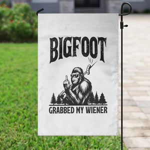 Bigfoot Grabbed My Wiener Garden Flag Funny Sasquatch Camping TS14 Print Your Wear