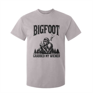 Bigfoot Grabbed My Wiener T Shirt For Kid Funny Sasquatch Camping TS14 Ice Gray Print Your Wear