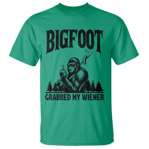 Bigfoot Grabbed My Wiener T Shirt Funny Sasquatch Camping TS14 Irish Green Print Your Wear