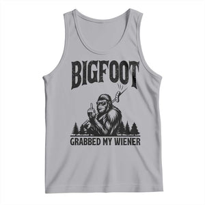 Bigfoot Grabbed My Wiener Tank Top Funny Sasquatch Camping TS14 Athletic Heather Print Your Wear