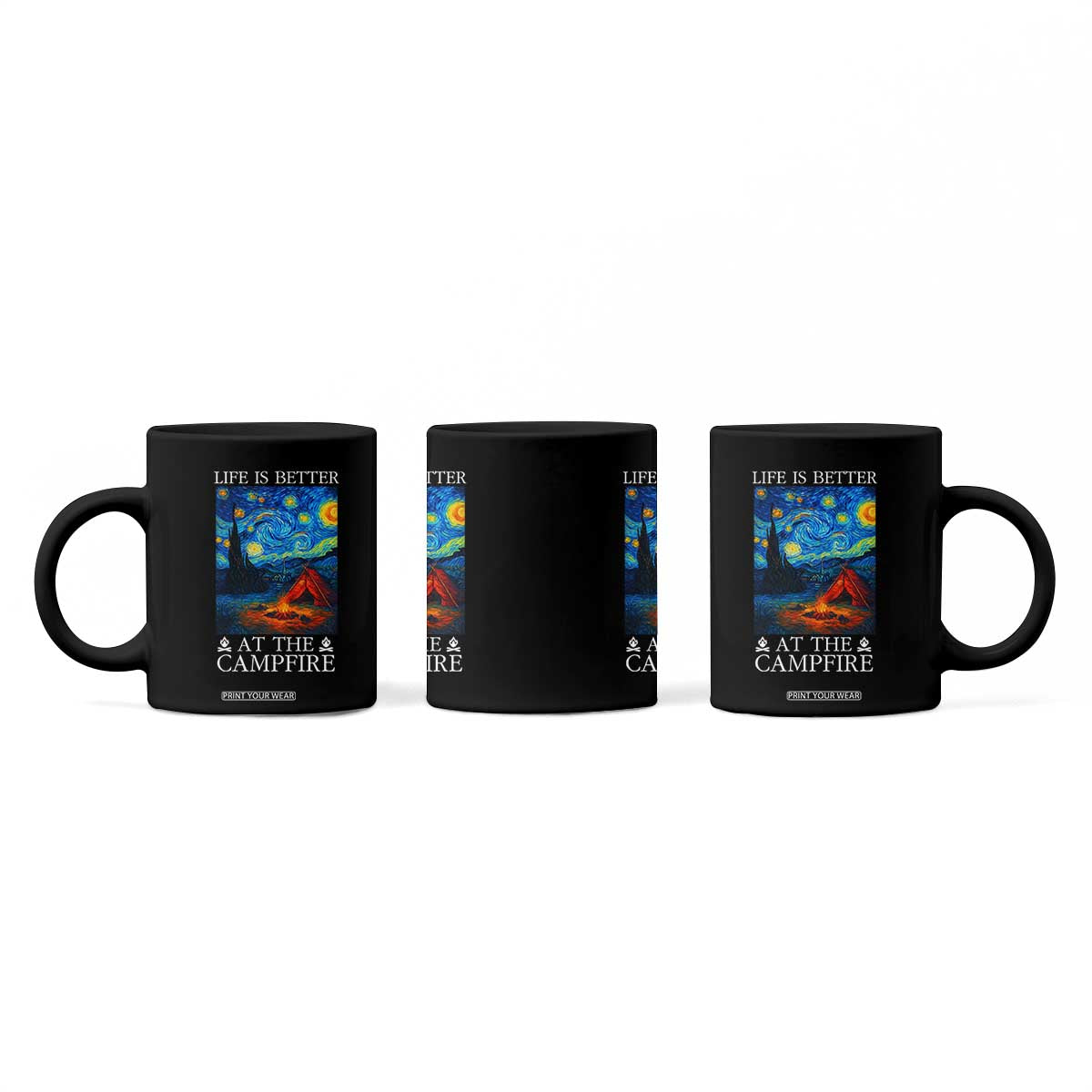 Funny Camping Coffee Mug Life Is Better At The Campfire TS14 Print Your Wear