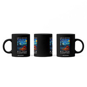 Funny Camping Coffee Mug Life Is Better At The Campfire TS14 Print Your Wear