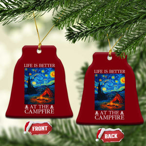 Funny Camping Ceramic Ornament Life Is Better At The Campfire TS14 Print Your Wear