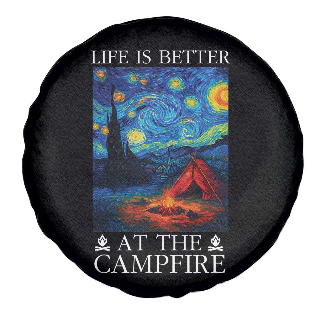 Funny Camping Spare Tire Cover Life Is Better At The Campfire TS14 Print Your Wear