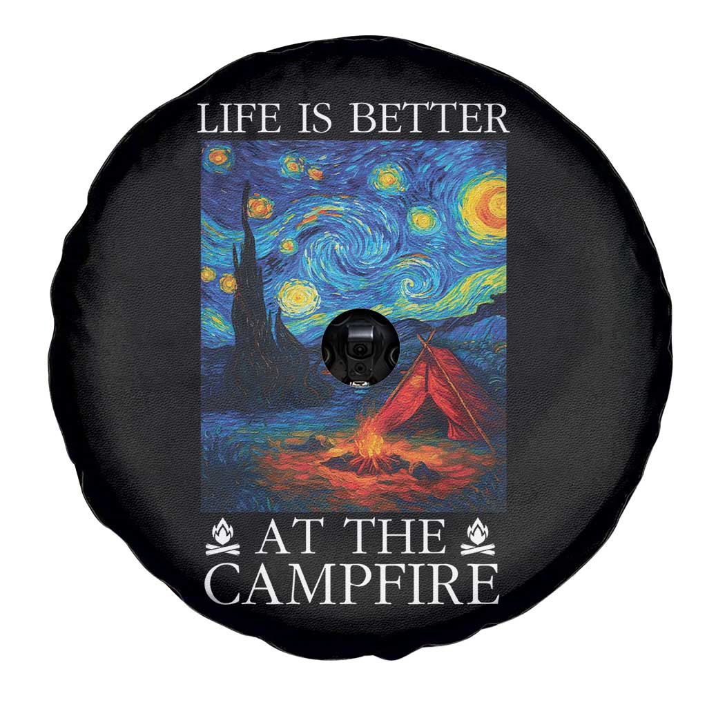 Funny Camping Spare Tire Cover Life Is Better At The Campfire TS14 Print Your Wear