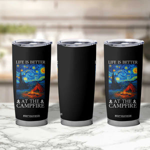 Funny Camping Tumbler Cup Life Is Better At The Campfire TS14 Print Your Wear