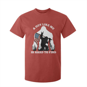Bigfoot Patriotic American Flag T Shirt For Kid Funny Sasquatch A Guy Like Me Is Hard To Find TS14 Red Print Your Wear