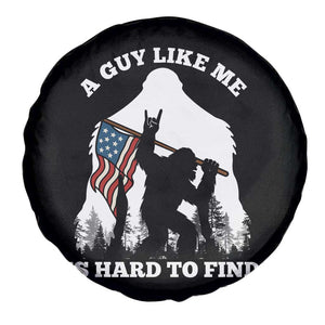 Bigfoot Patriotic American Flag Spare Tire Cover Funny Sasquatch A Guy Like Me Is Hard To Find TS14 Print Your Wear
