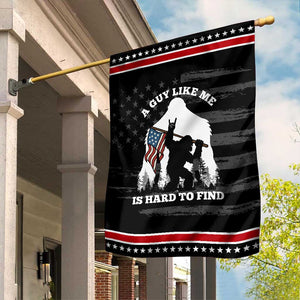 Bigfoot Patriotic American Flag Garden Flag Funny Sasquatch A Guy Like Me Is Hard To Find TS14 Distressed Black Red Print Your Wear