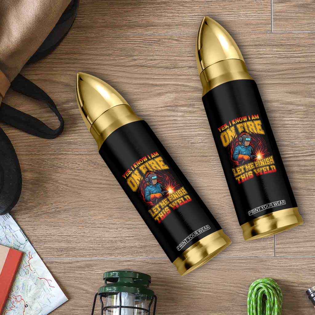 Funny Welding Bigfoot Bullet Tumbler Cryptid Welder Sasquatch TS14 Print Your Wear