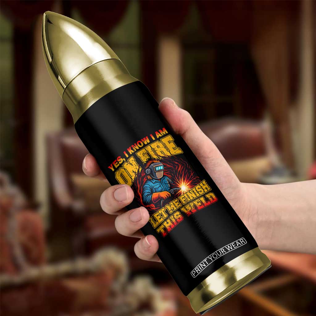 Funny Welding Bigfoot Bullet Tumbler Cryptid Welder Sasquatch TS14 Print Your Wear