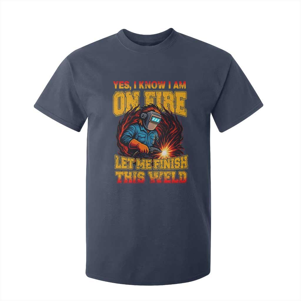 Funny Welding Bigfoot T Shirt For Kid Cryptid Welder Sasquatch TS14 Navy Print Your Wear