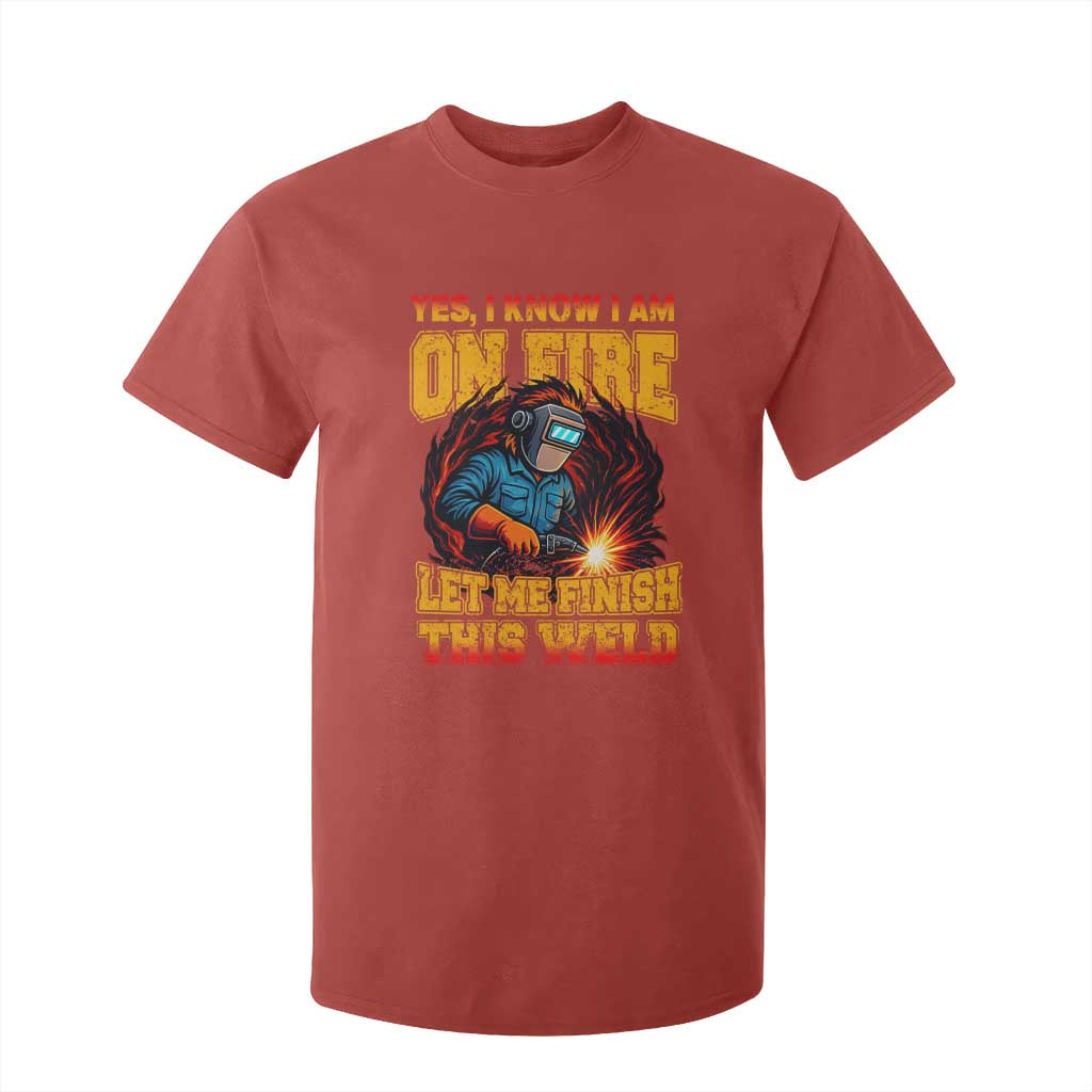Funny Welding Bigfoot T Shirt For Kid Cryptid Welder Sasquatch TS14 Red Print Your Wear