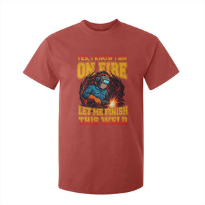 Funny Welding Bigfoot T Shirt For Kid Cryptid Welder Sasquatch TS14 Red Print Your Wear